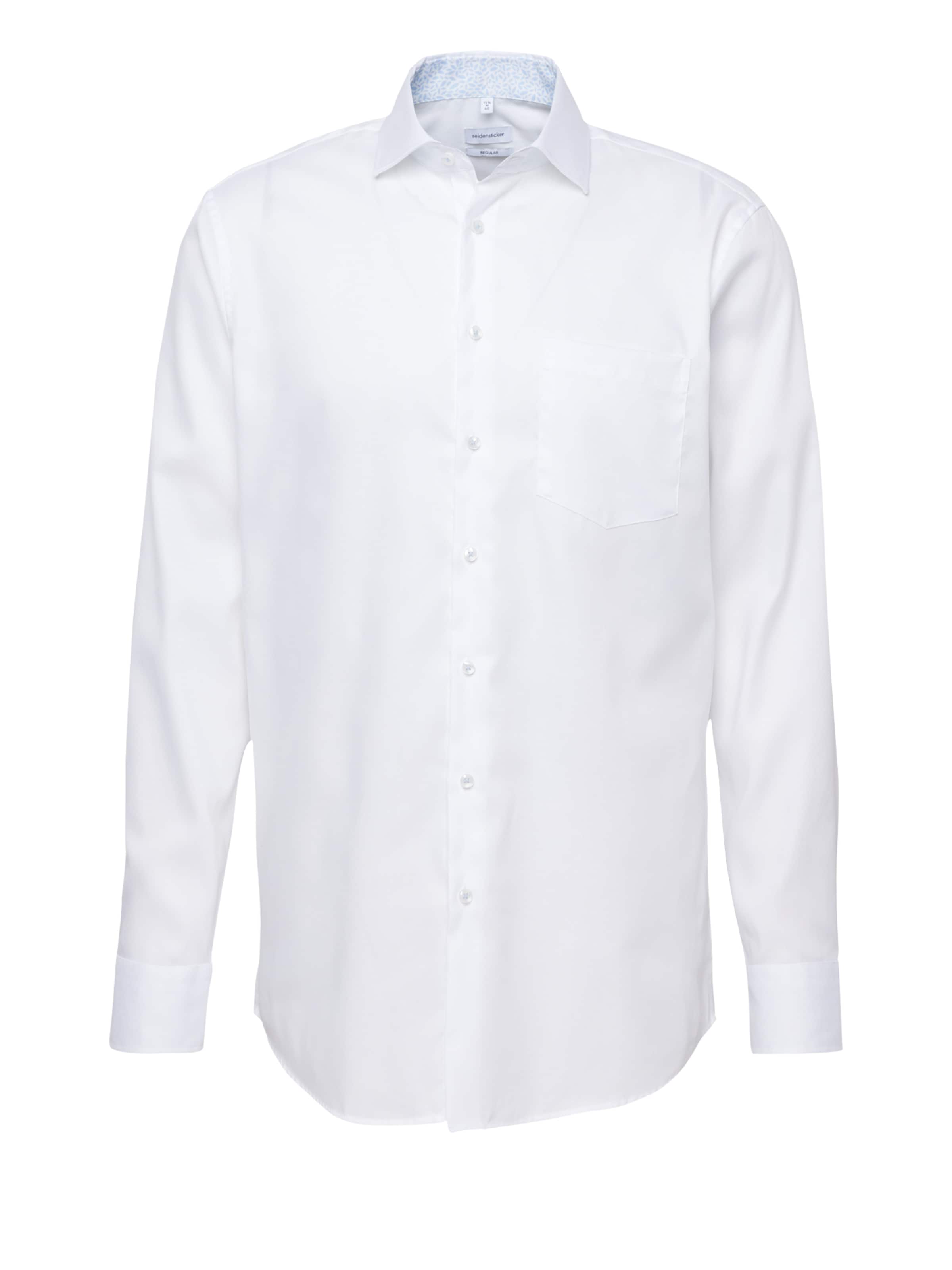Regular fit Cămaşă business de la SEIDENSTICKER pe alb: față