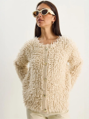 Cardigan Bianco Lucci en beige