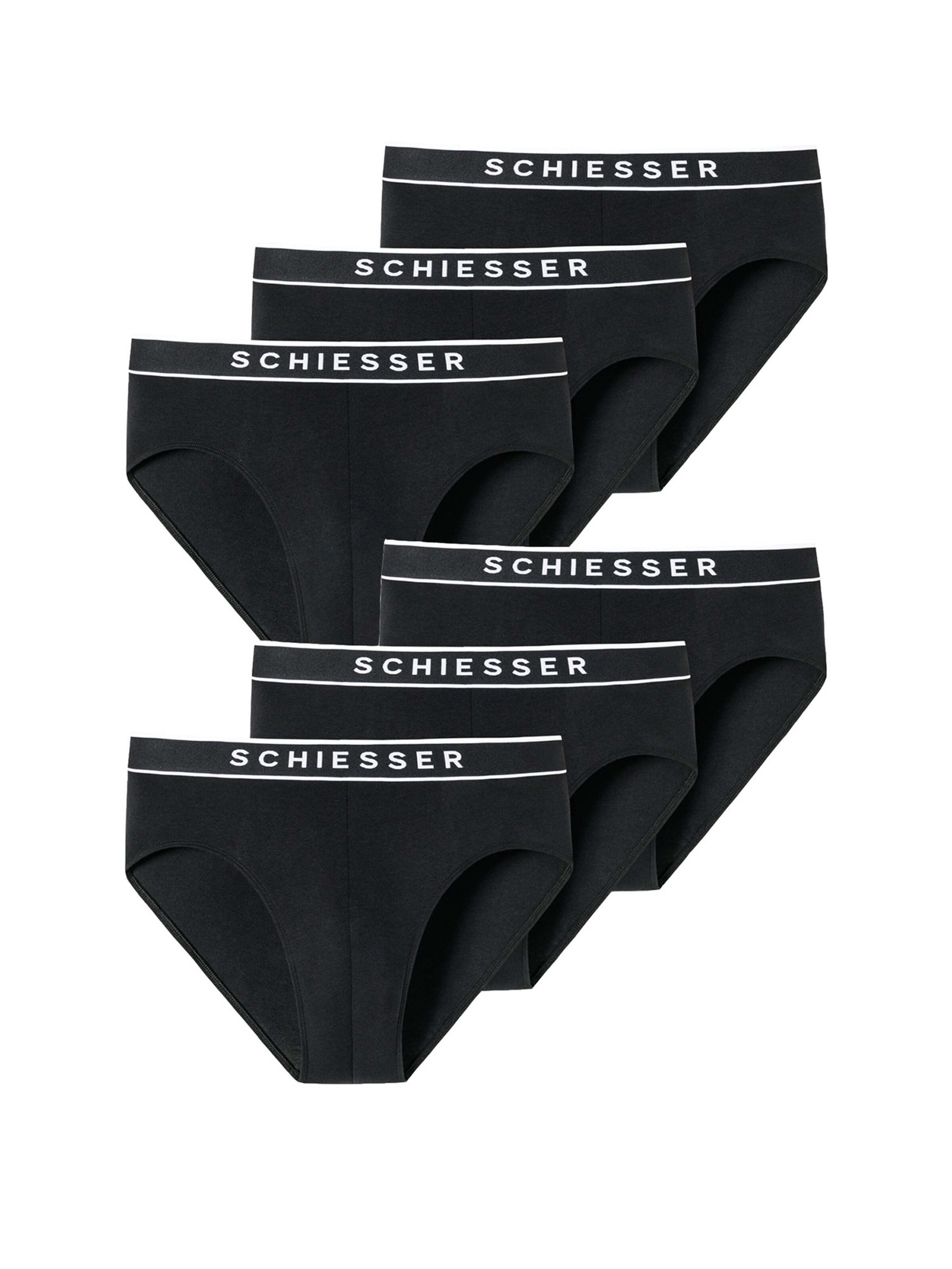 SCHIESSER Slip in Zwart: voorkant
