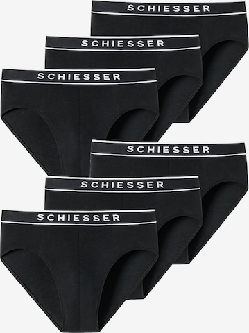SCHIESSER Slip in Black: front