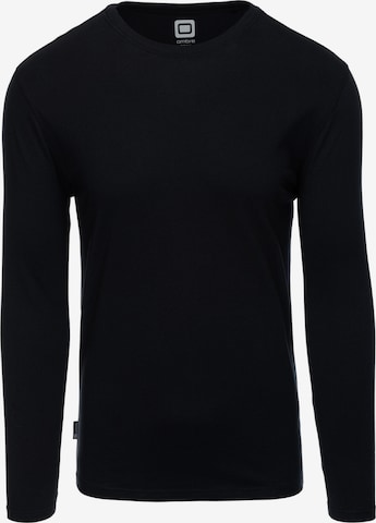 Ombre Shirt in Black: front