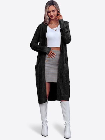 Imily Bela Lang cardigan i sort: forside