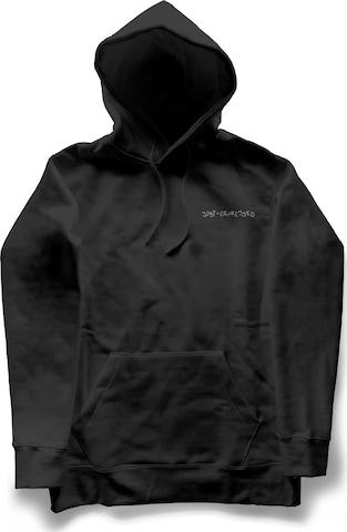 Sweat-shirt 'Overthinking' JustDepressed Clothing en noir : devant