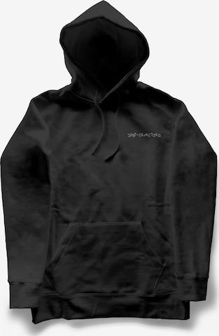 Sweat-shirt 'Overthinking' JustDepressed Clothing en noir : devant