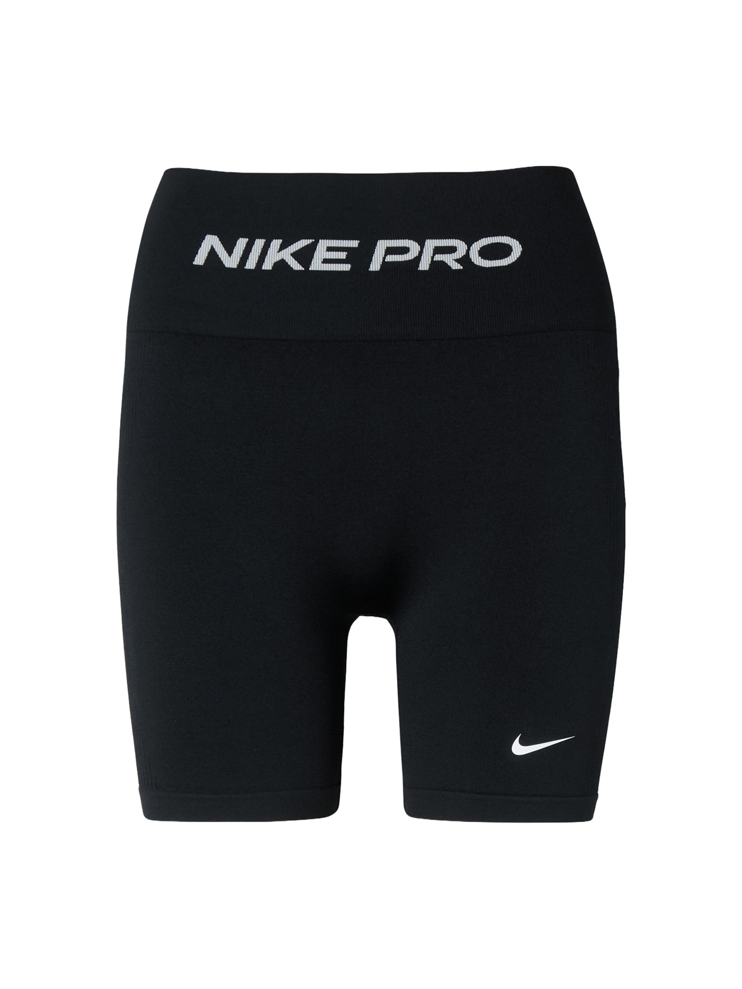 Skinny Pantaloni sport 'Seamless' de la NIKE pe negru: față