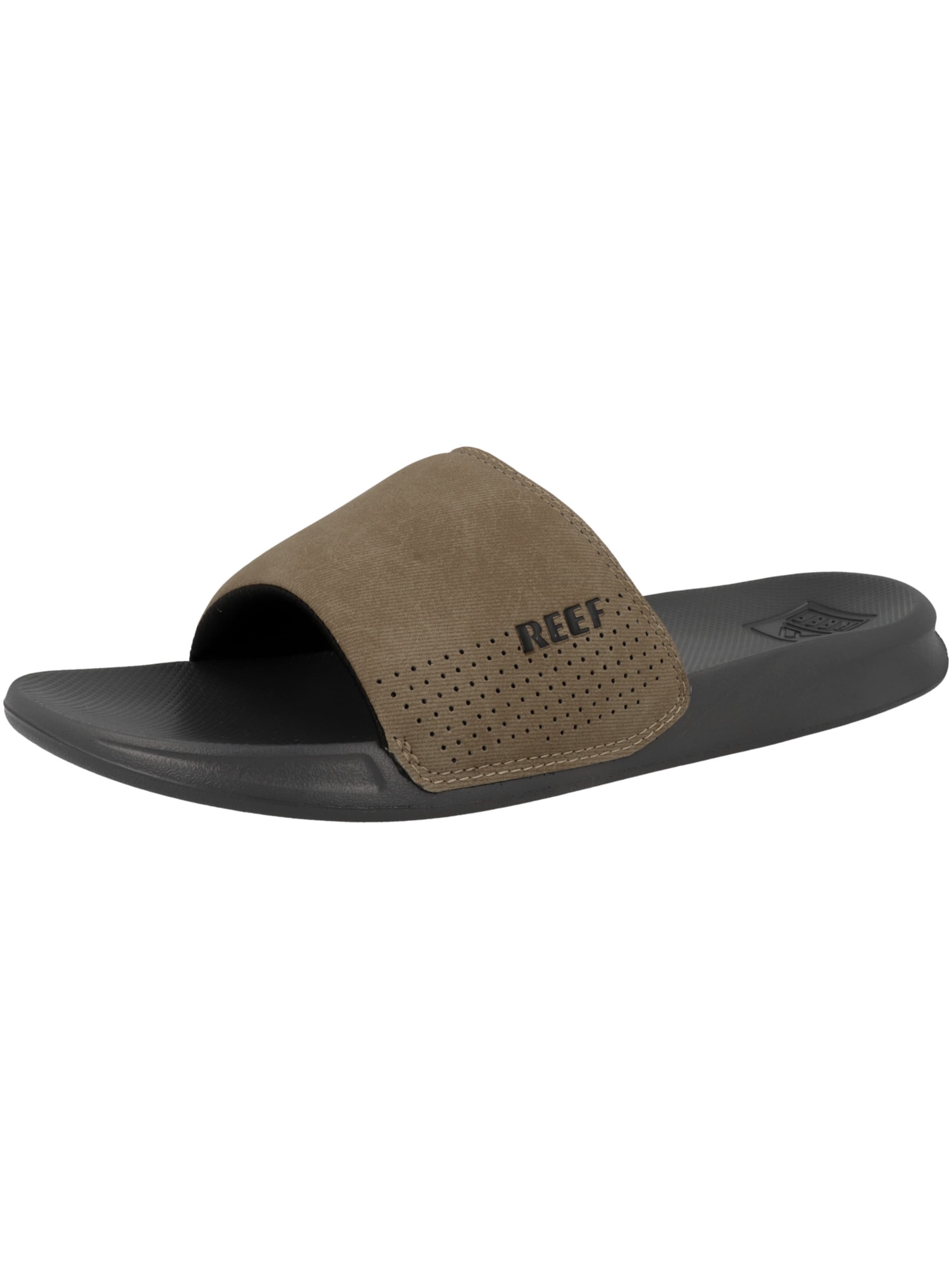 REEF Strand-/badschoen 'One Slide' in Bruin: voorkant