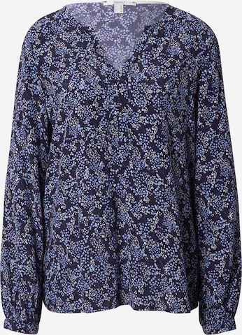 ESPRIT Blouse 'Marocain' in Blauw: voorkant