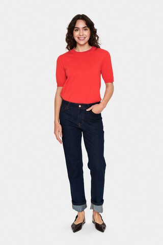 SAINT TROPEZ Pullover 'MilaSZ' in Rot