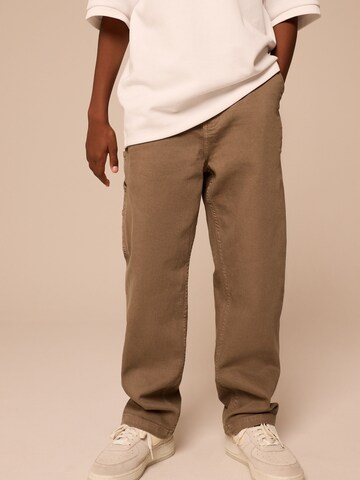 Next Slimfit Jeans i brun: framsida