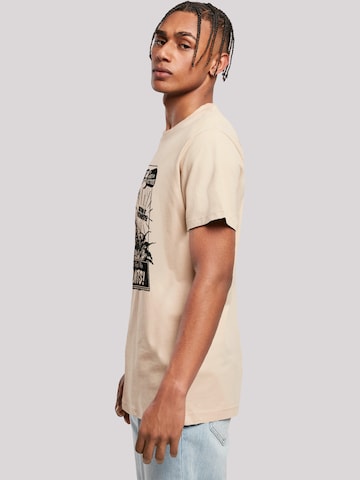 F4NT4STIC T-Shirt 'Atomfall Do Not Feed The Plants!' in Beige