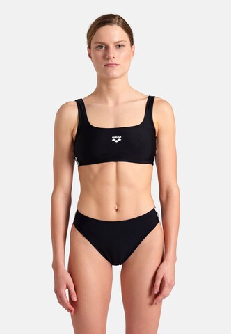 ARENA Bustier Bikini 'ICONS' in Zwart: voorkant