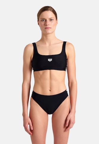 melns ARENA Bezvīļu Sporta bikini 'ICONS': no priekšpuses