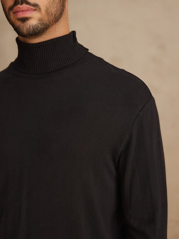 DAN FOX APPAREL Sweater 'Sean' in Black