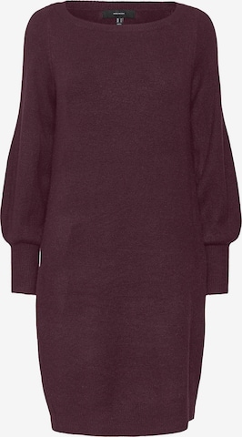 VERO MODA Knitted dress in Purple: front