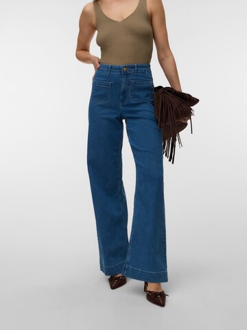 VERO MODA Wide leg Jeans 'VMKayla' in Blue: front
