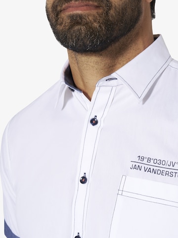 Jan Vanderstorm Comfort Fit Hemd 'Henoch' in Blau