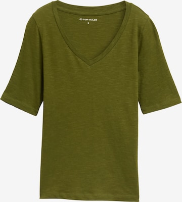 T-shirt TOM TAILOR en vert : devant