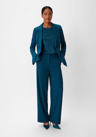 Wide leg Pantaloni con piega frontale di COMMA in blu