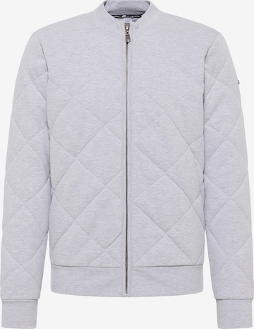 DreiMaster Vintage Zip-Up Hoodie in Grey: front