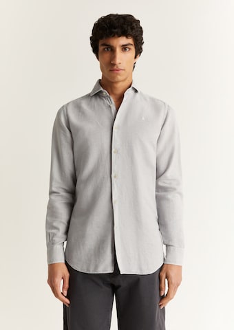 Regular fit Camicia di Scalpers in grigio: frontale