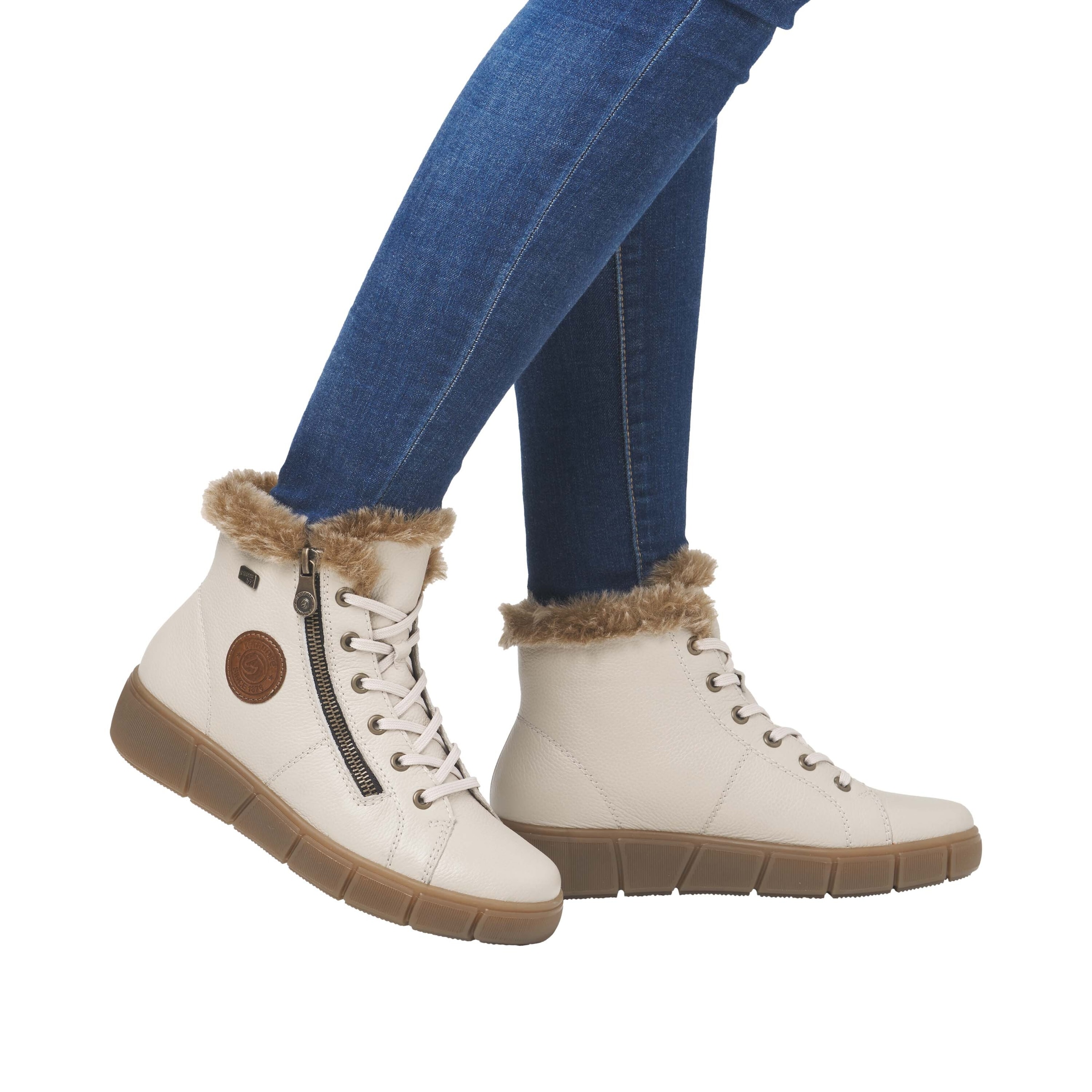 Bottines à lacets REMONTE en beige