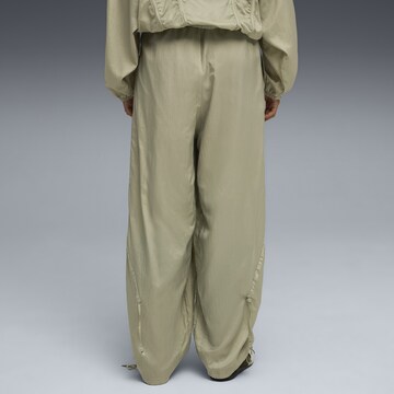 PUMA Wide leg Sportbroek 'Dare To' in Groen