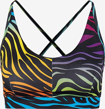 Kismet Yogastyle Bustier Sport-BH 'Amba' in Mischfarben: predná strana