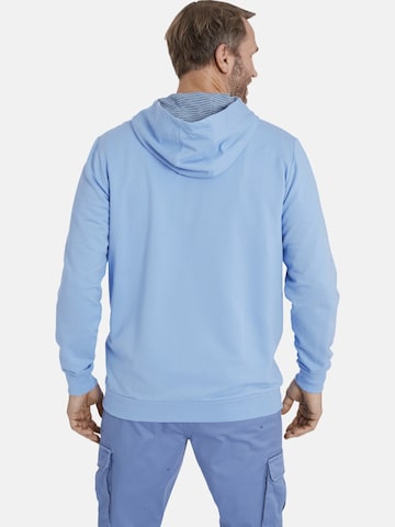 Jan Vanderstorm Zip-Up Hoodie 'Ingi' in Blue