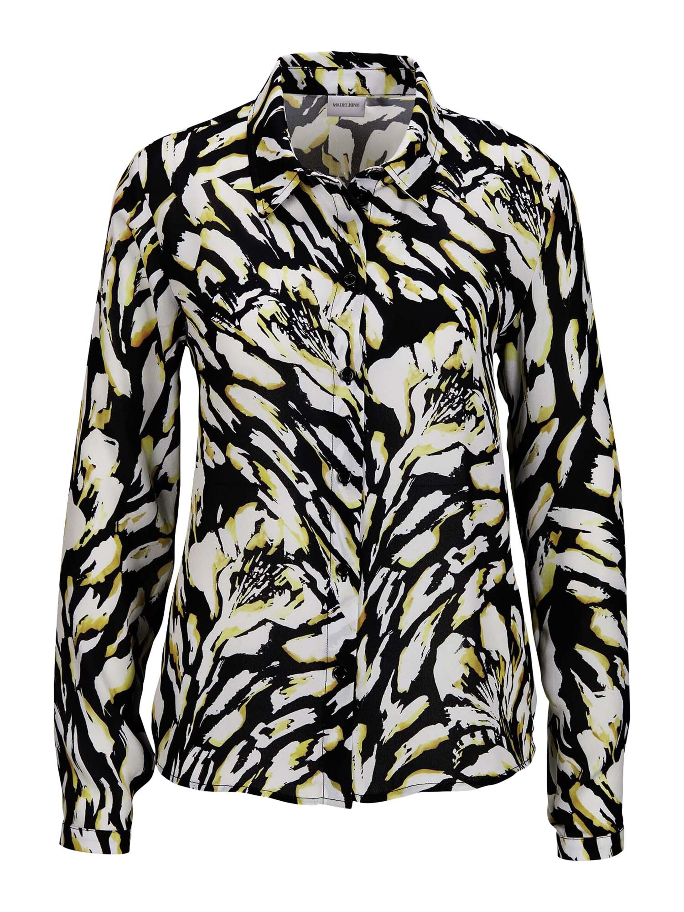 Chemisier MADELEINE en noir : devant