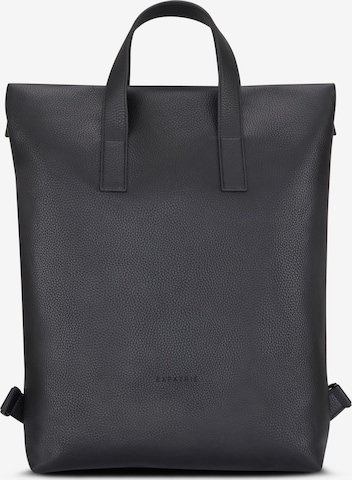 Expatrié Backpack 'Lou' in Black: front