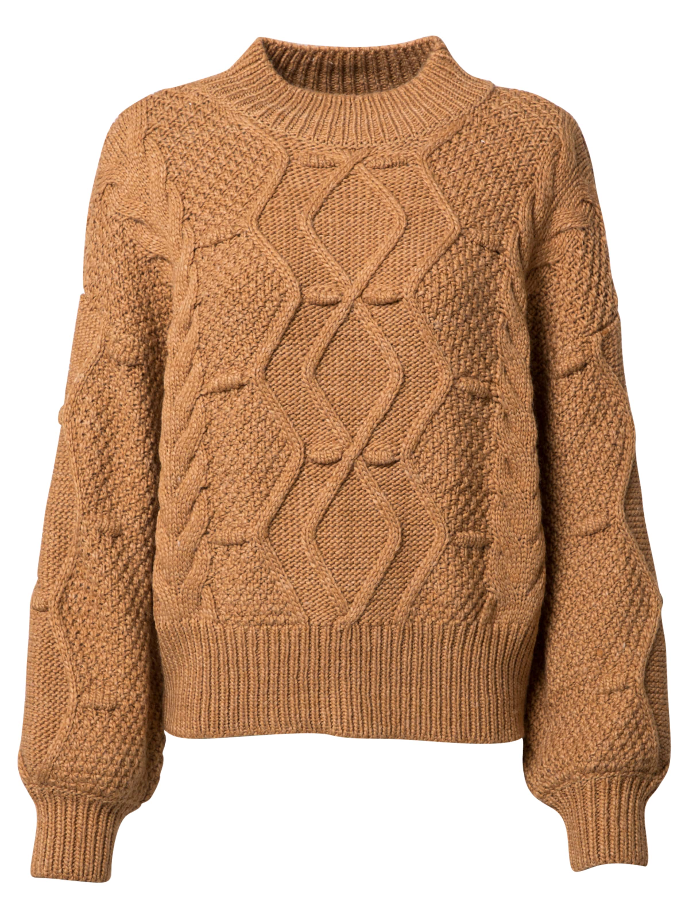 OBJECT Trui 'OBJKAMMA' in Bruin: voorkant