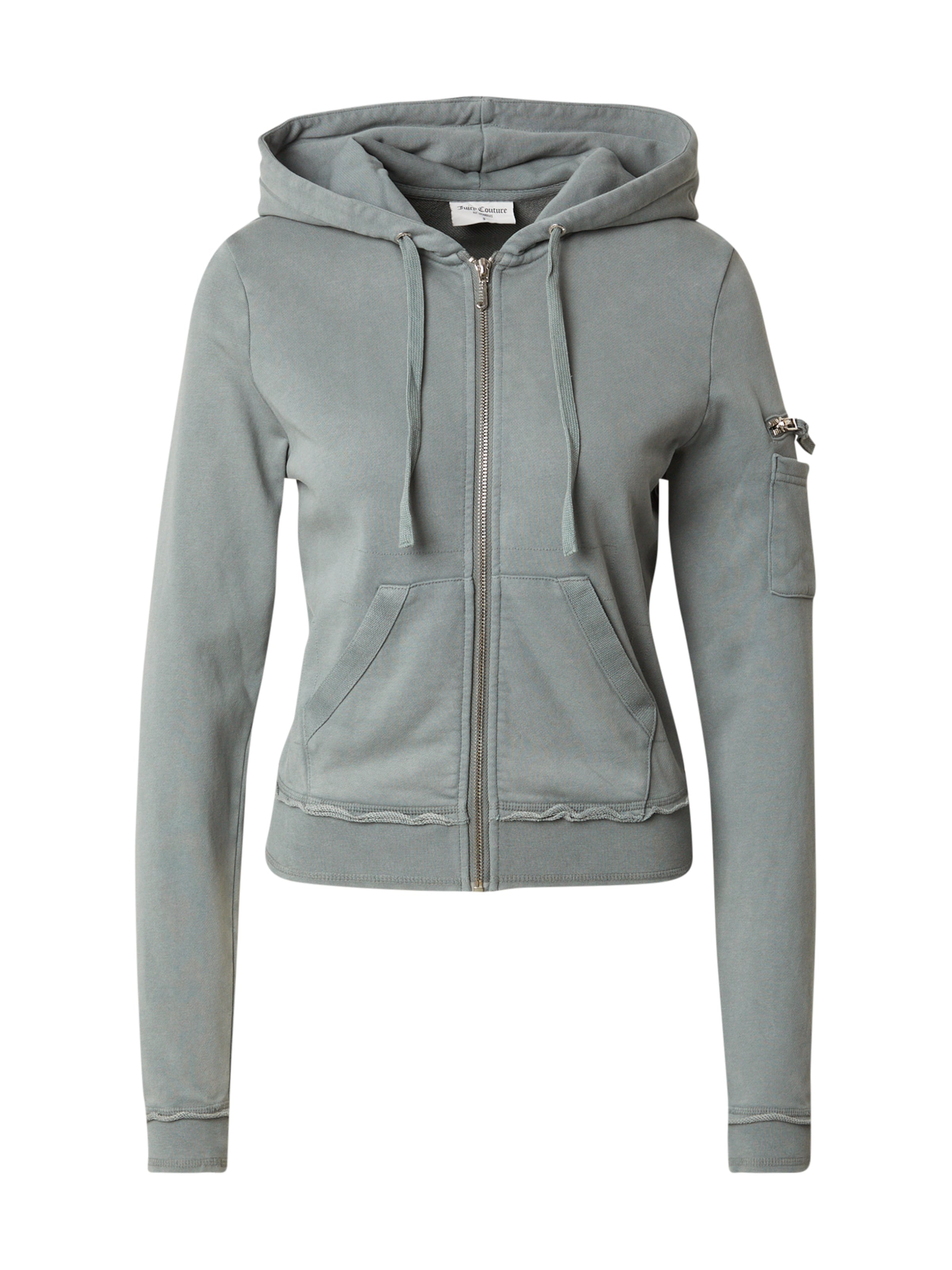 Juicy Couture Sweat jacket 'BADWATER' in Green: front