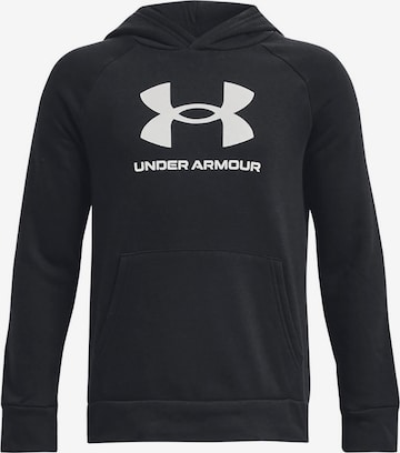 UNDER ARMOUR Athletic Sweatshirt 'Rival' in Black: front