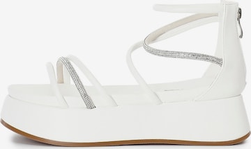 CAFè NOIR Sandaal in Wit: voorkant