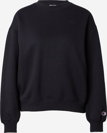 Champion Authentic Athletic Apparel - Sudadera en negro: frente