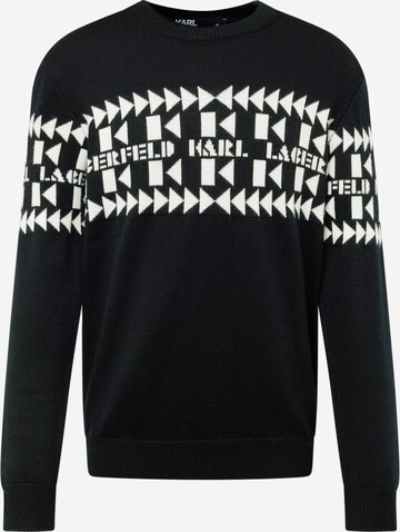 Karl Lagerfeld Sweater in Black: front