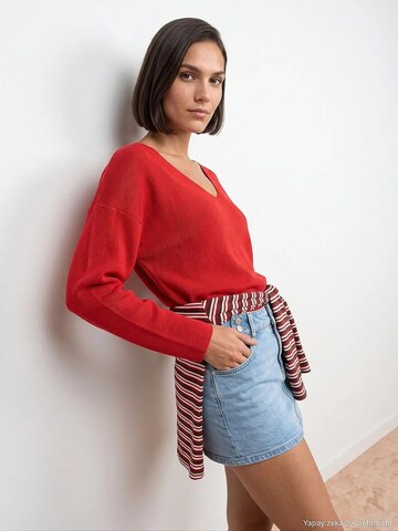 Dilvin - Pullover 'Pullover' em vermelho