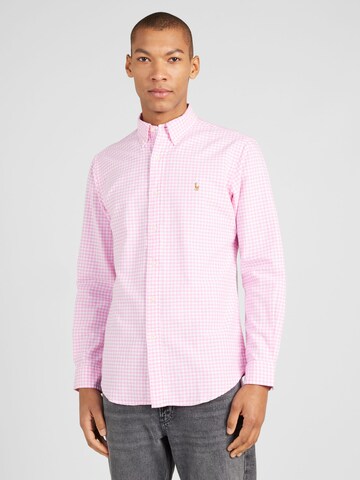 Polo Ralph Lauren Regular fit Overhemd in Roze: voorkant