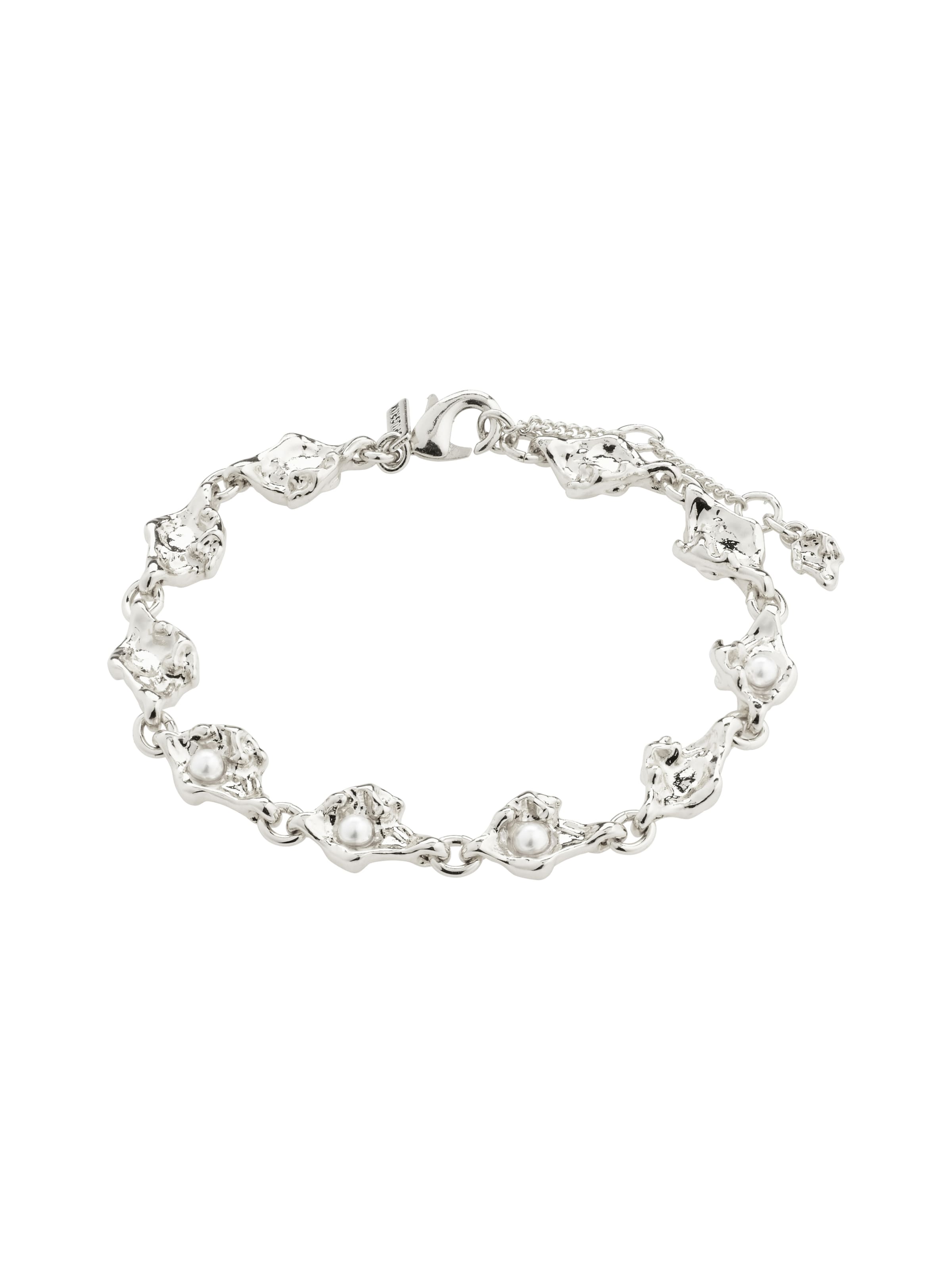 Brățară 'Inaya' de la Pilgrim pe argintiu: față