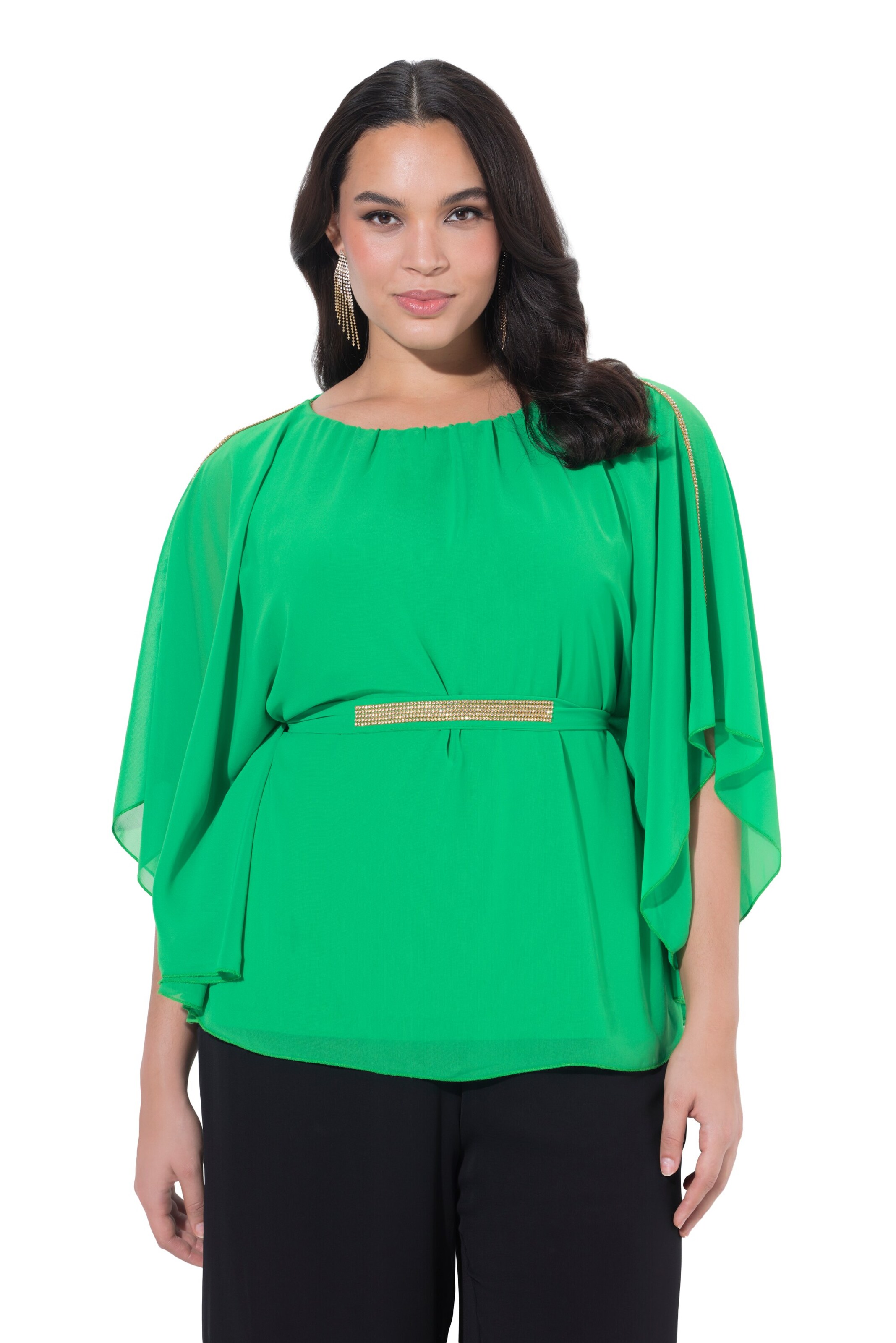 Ulla Popken Tunic in Green: front