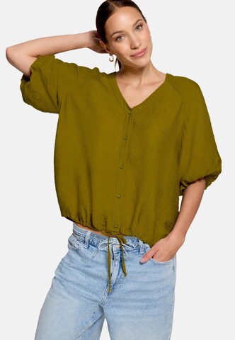 zero Blouse in Groen: voorkant
