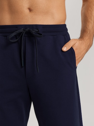 Hanro Pajama pants ' Natural Living ' in Blue