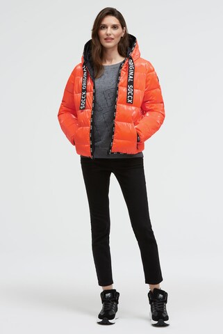 Soccx Winter Jacket in Orange: front