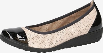 CAPRICE Ballet Flats in Beige: front