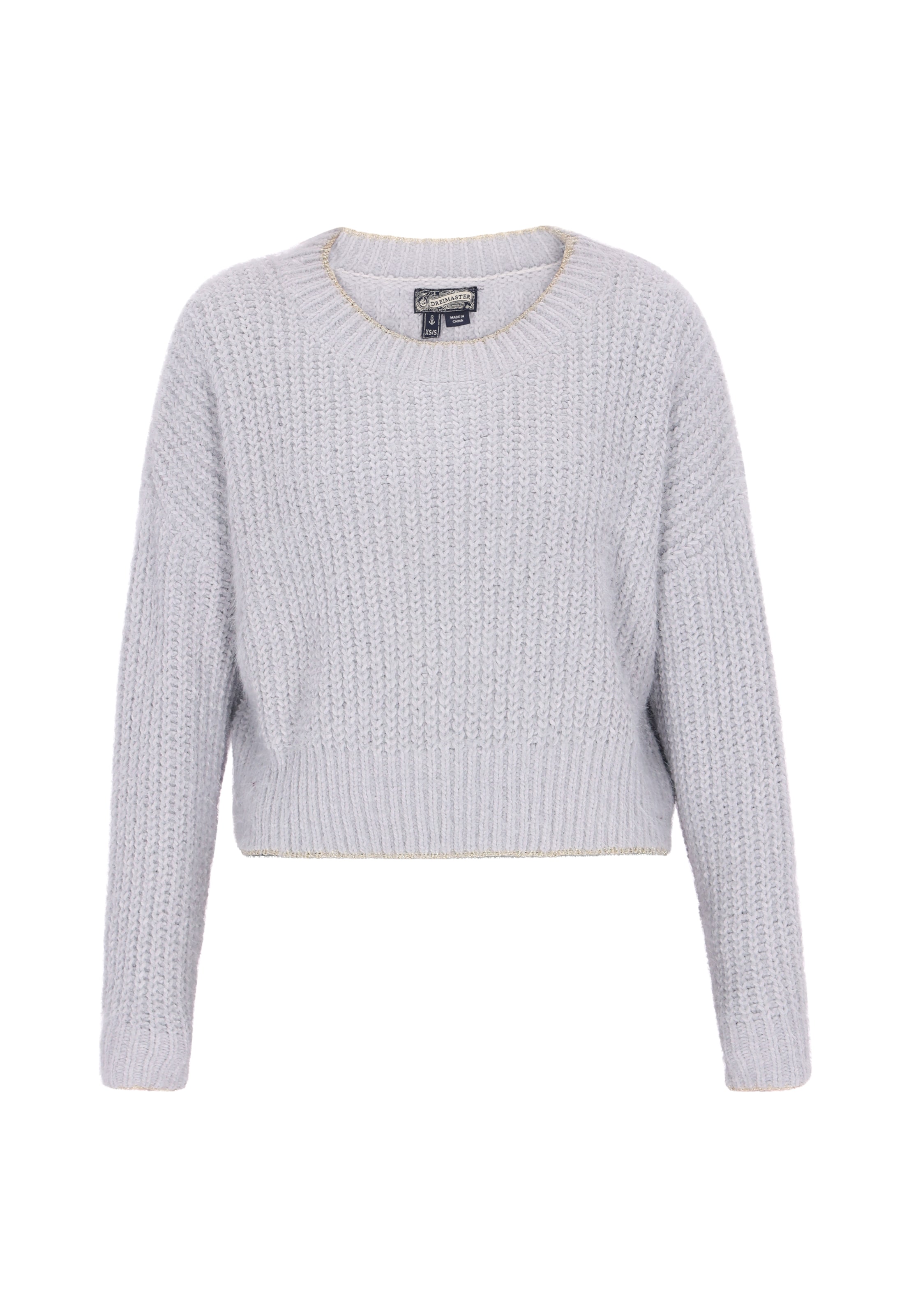 Pull-over DreiMaster Vintage en gris : devant