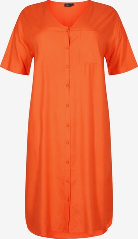 Zizzi Blousejurk 'Mayse' in Oranje: voorkant