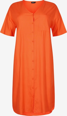 Rochie tip bluză 'Mayse' de la Zizzi pe portocaliu: față