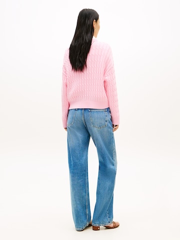 Pulover de la TOMMY HILFIGER pe roz