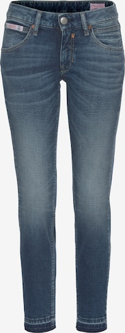 Herrlicher Slimfit Jeans 'Touch' in Zwart: voorkant