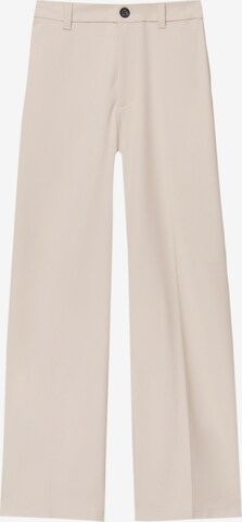 Pull&Bear Trousers with creases in Pink: front